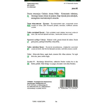 CUKINIA dynia zwyczajna ASTRA POLKA nasiona